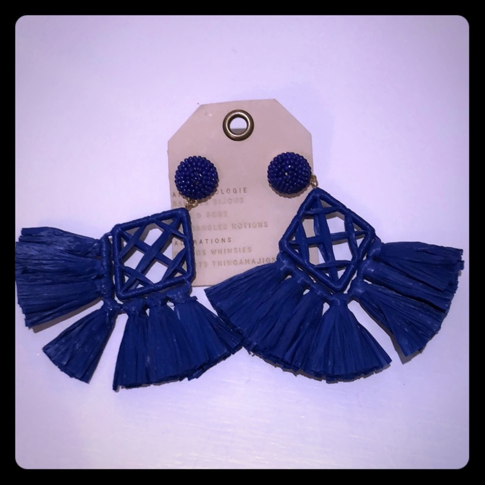 Baublebar Anthropologie raffia earrings - NEW